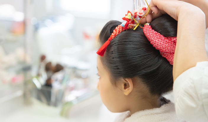 スタジオに併設された美容サロン